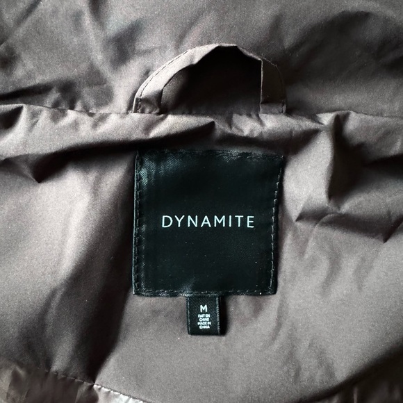 Dynamite Dark Brown Puffer Vest Size M - Picture 4 of 4